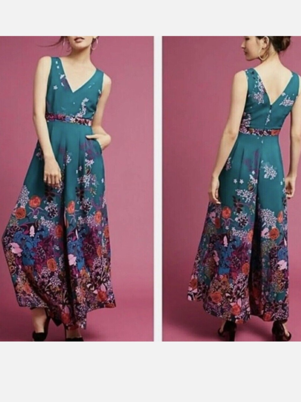 Maeve teal floral jumper 🦋 - Picture 2 of 14